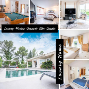 Luxury Home -Villa-Piscine-Jacuzzi-Famille-Table de billard - Top Pros ServicesConciergerie
